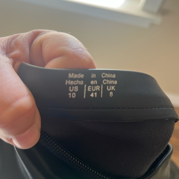 ALDO Maritza Black Platform Stretch Over Knee-High Boots Size 10 Y2K/90s Retro - Picture 11 of 16